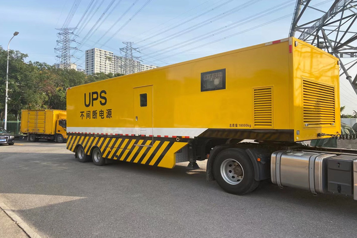 万载发电机租赁施工现场